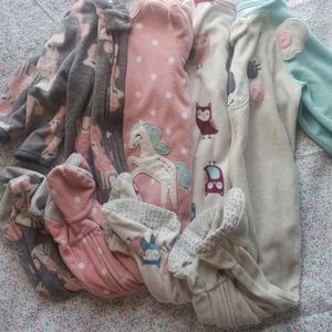 12 months footed pjs